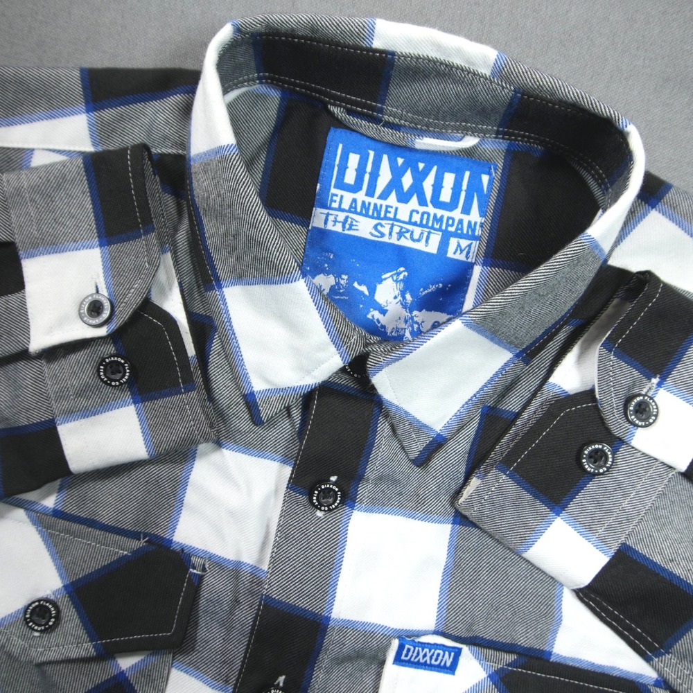 Dixxon The Strut Plaid D-Tech Men M Buffalo Check Work Biker Moto Skater